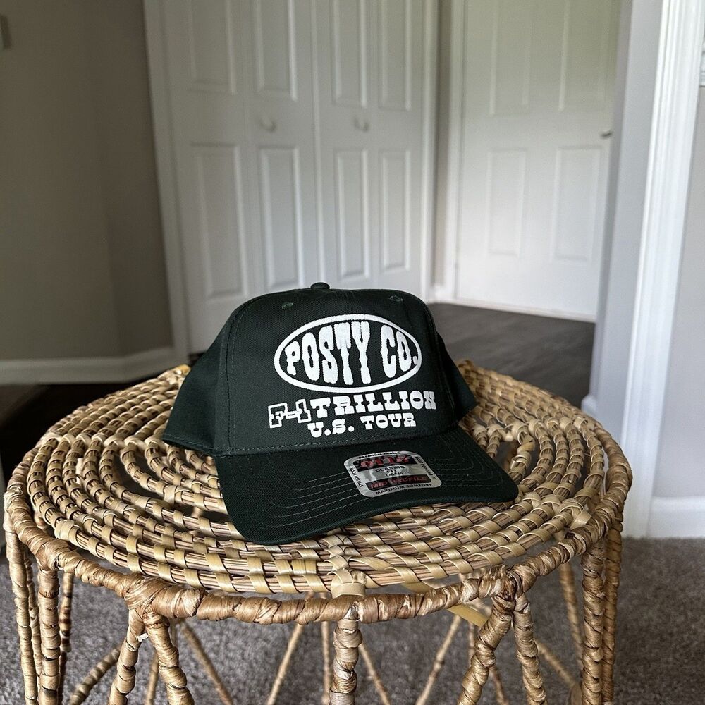 Post Malone F-1 Trillion Tour Hat | Posty Co. Hat | Posty Co | Hunter Green